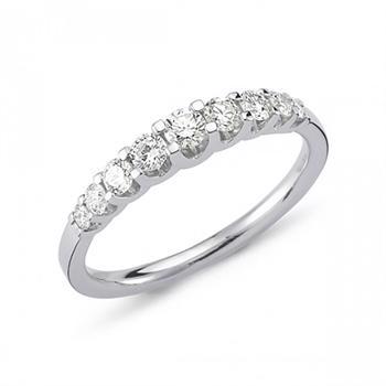 Nuran 14 kt hvidguld diamant alliance ring, fra Empire ring serien med 0,43 ct diamanter Wesselton / SI